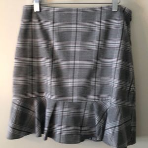 Loft plaid skirt